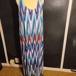 Multicolored fringed maxi ♡